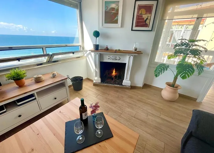Gatu Casa Muse Junto A La Playa, Vista Al Mar, Aire Acc, Terraza, Wifi Y Chimenea \